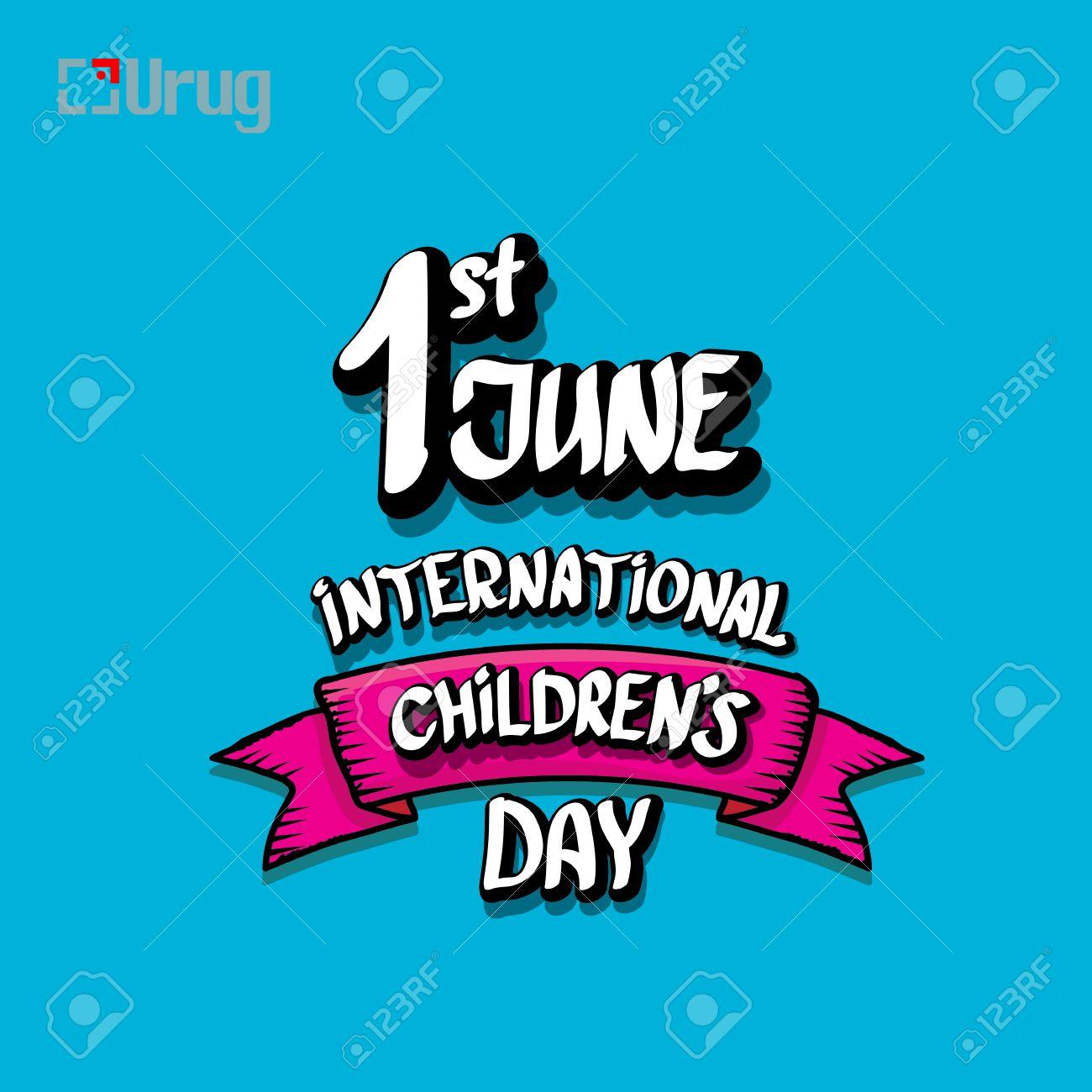 1 june international childrens day background.