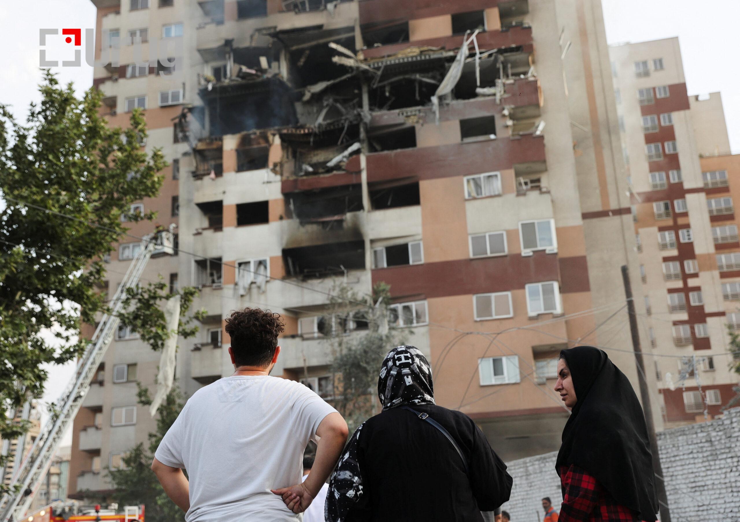 Aftermath of Israeli strikes, in Tehran
