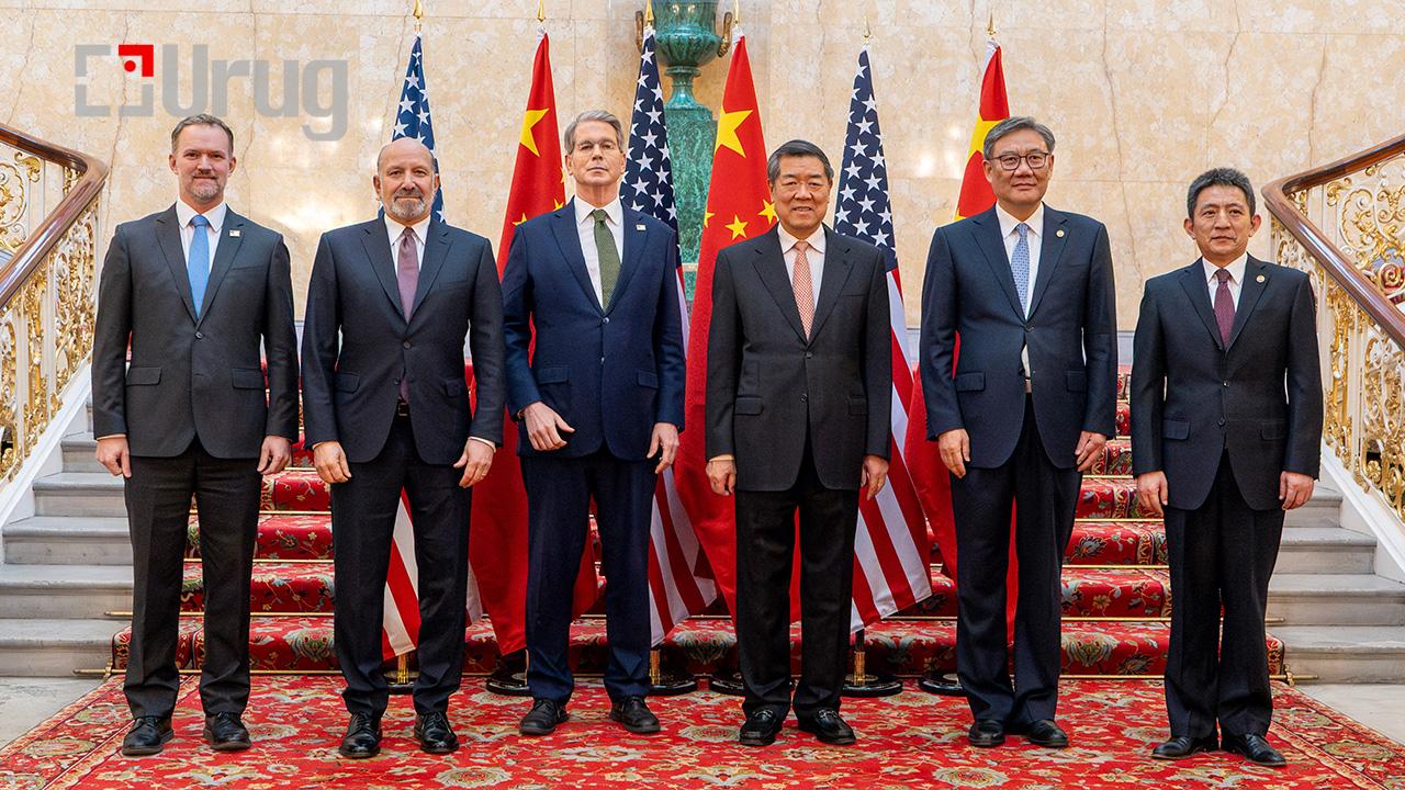 U.S. Treasury Secretary Scott Bessent and Chinese vice premier He Lifeng meet in London