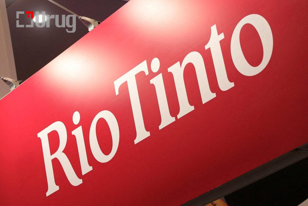 FILE PHOTO: The Rio Tinto logo is displayed above the global mining group's booth at the Prospectors and Developers Association of Canada (PDAC) annual conference in Toronto, Ontario, Canada March 7, 2023. REUTERS/Chris Helgren/File Photo